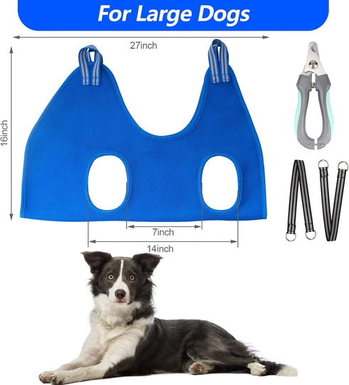 Hammock Trimmers/Grooming Trimming, ATESON Pet Grooming for Medium/Large Dogs with Nail Clippers/Nail Scissors, Dog