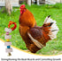 YOULJINTFA 2 Pcs Large Chicken Chewing Toy with Bell Chicken Coop Accessories Chick Beak Grinding Calcium Stone