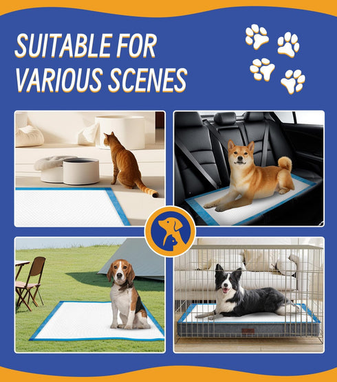 100 Counts 30x36 Inch XL Puppy Pee Pads | Super Absorbent Leak-Proof Dog Training Pads with Odor Control | Quick-Dry