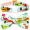 Cute Green Dinosaur Cat Bow Tie Collar, Breakaway with Bell, Safety Plastic Buckle for Cats