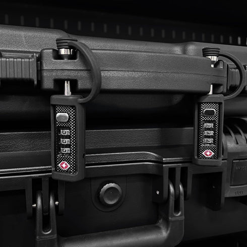 2 Pack, 3 LAFENLIN Gun Case Locks TSA Approved Case Lock for Gun Case, Handgun Case Padlock for Gun Safe, Air Travel