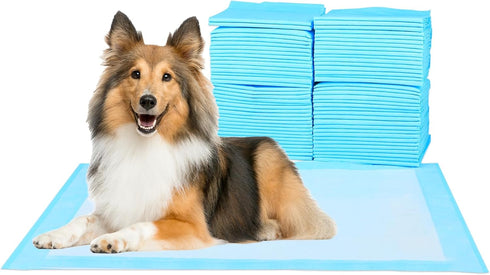 Super Absorbent Waterproof Dog Training Pad - Housebreaking Pet Pad (Blue, 23.6"x35.4", 20PCS)