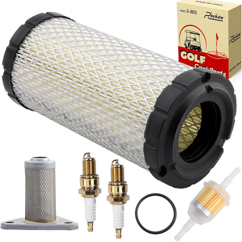 Roykaw EZGO Tune Up Kit, Air Filter, Oil Filter, Spark Plug for Golf Cart Models