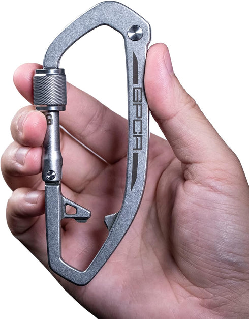 GPCA Carabiner Keychain Clip - Key Organizer, Key Ring, Multi Tool EDC Gear with Bottle Opener