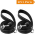 2-Pack Reflective Dog Leash 6ft - Nylon Dog Leashes for Small Dogs, Medium Dogs, Large Dogs, Puppy, Cats - 6ft Training Leash with D Ring (Black, 1" X 6FT(2-Pack))