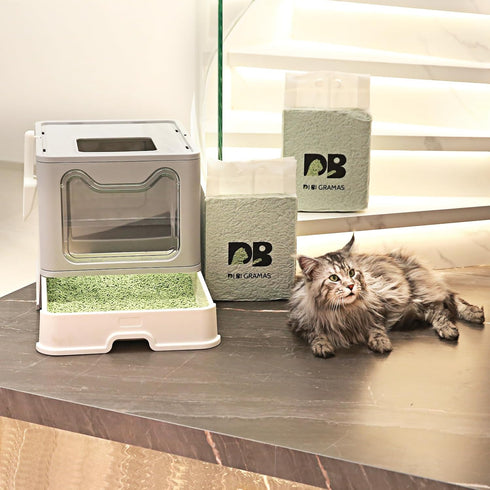Cat Litter 24LB/4 Packs Dust-Free Clumping Tofu Cat Litter, Quickly Absorb Odors, Flushable Pure Natural Litter