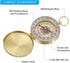 PATIKIL Camping Survival Compass - Brass Pocket Compass Glow in The Dark for Hiking, Camping, Hunting Navigation