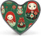 XKAWPC Russian Matryoshka Nesting Dolls. Brooch Pins Heart Shaped Badge Collar Pin for