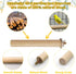 Hamiledyi Bird Perch for Cage, 5 Piece Set Natural Wood Perch for Small and Medium Birds