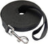 Nylon Training Dog Leash for Small Medium Large Dogs, 15ft 20ft 30ft 50ft Long Leash for Obedience (1" x 30ft, Black)