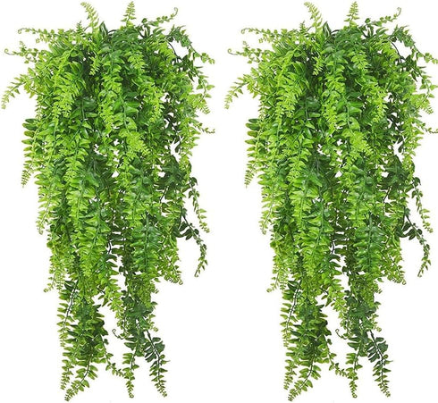 PINVNBY Reptile Plants Hanging Fake Vines Boston Climbing Terrarium Plant with Suction
