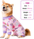 Dog Recovery Suit for Small Medium Large Dogs, Anti Licking Comfort Bodysuit Onesie (Medium, Pink Heart)