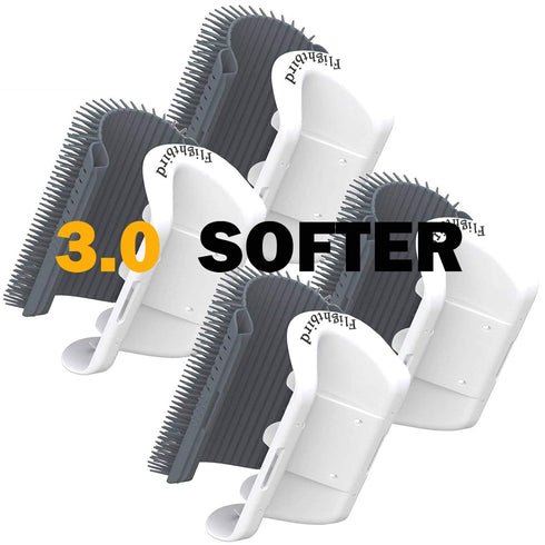 3.0 Softer Cat Self Groomer with Catnip, Dog Cat Corner Groomer, Wall Corner Scratcher Comb, 4 Pack
