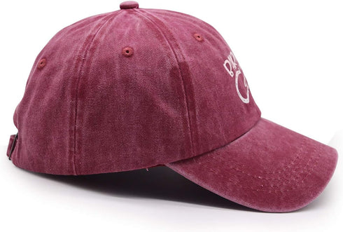 KKMKSHHG Barn Hair Don't Care Baseball Cap, Adjustable Vintage Cotton Denim Dad Hat for Women and Men