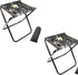 CHENEDY Camping Stool,2-Pack Portable Folding Stool with Carry Bag, 12in Portable Folding Chair