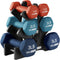 HolaHatha Neoprene Dumbbell Weight Set with Rack, 2, 3, 5, 8, and 10 Pound for Home Exercises