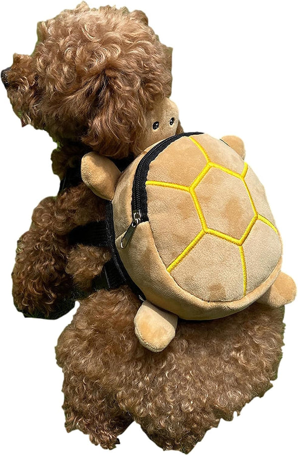 Yellow Dog Backpack Harness - Adjustable Puppy Self Carrier Bag with D-Ring for Camping, Hiking, and Daily Walking