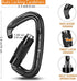 Locking Climbing Carabiner, Heavy Duty UIAA Certified 25kn (5620 lbs) Safety Large Rock Clips