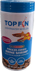 Top Fin 1-0.67 oz (18.9g) Treat Color-Enhancing Freeze-Dried Brine Shrimp All Natural Treat, High Protein. Bottle
