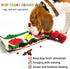 Dog Puzzle Snuffle Mat Toys, Squeaky Crinkle Treat Dispensing Tug Toy for Small Medium Large Dogs, Slow Feeder for
