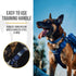 Tough Dog Collars, Tactical Adjustable Dog Collar with Handle, Heavy Duty Metal Buckle for Training, Medium, Blue