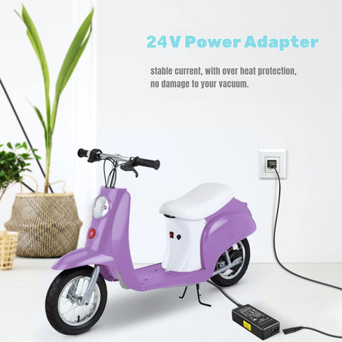 SLLEA 24V 2A CC2420 PR200 Battery Charger for Razor Pocket Mod Electric Scooter