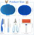 Trimmer 6 Set Chinchilla Pet Grooming Kit with Slicker Brush Bath Massage Glove Brush Pet Shedding Comb Nail Clipper