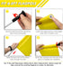 KINGTOP Golf Flag - 20x14 Inch Plain Yellow, 420D Nylon, Tube Inserted Standard Putting Green Flags, 3-Pack