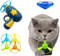 Flying Cat Toys, Interactive Cat Fetch Toy with 1 Light Up Spinning