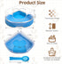PINVNBY Hamster Bathroom Gerbil Plastic Sand Dry Bath Container, Small Animal Sauna Toilet with Scoop
