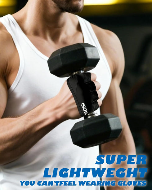 FitDA Weight Lifting Gloves, Short Micro Workout Gloves for Men & Women, Grip Pads with Full Palm Protection,Great