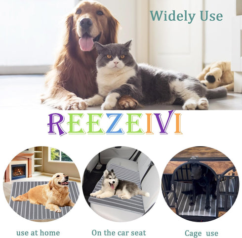 Breathable Dog Crate Mat with Anti-Slip Bottom, 3D Air Mesh Pet Crate Pad, Machine Washable Pet Mat for Dog Sleeping