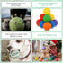 12 Pieces Colorful Rubber Dog Balls Tennis Balls for Fetch Training, 2.4 Inch Interactive Bounce and Floatable