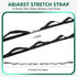 Stretching Strap Yoga Strap for Physical Therapy, 10 Loops Non-Elastic Stretch Strap for Pilates, Flexibility, Exercise