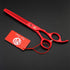 Purple Dragon 7.0 inch Professional Pet Grooming Scissors Kit, 4PCS, Japan Premium Steel, Straight & Curved & Thinning