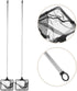 2pcs Homoyoyo Aquarium Fish Nets with Fine Mesh and Telescoping Handle Small Extendable Fish and Shrimp Net for Tank