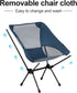 Backpacking CAMEL CROWN Portable Camping Chair Lightweight Compact Folding Chair Mesh for Outdoor Camp Travel Beach