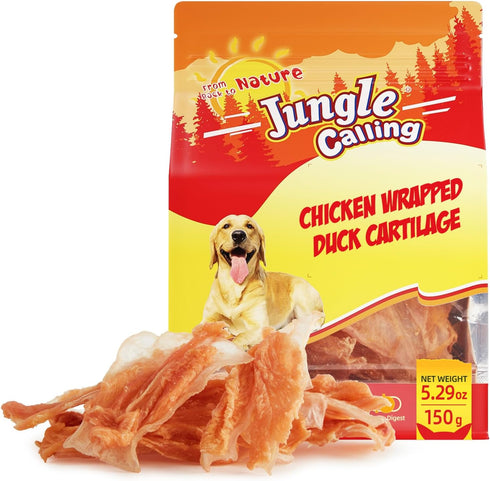 Jungle Calling 21 Count Dog Treats, Chicken Wrapped Bones, Rawhide Free Chews