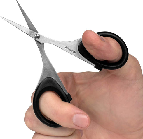 Kershaw Skeeter 3 Precision Fine Tip Scissors, Professional Grade for Fly Tying and Trimming, Black
