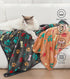 1 Pack 6 Blankets for Dog Cat, Soft Fluffy Fleece Pet Blanket, Warm Cute Print Design for Puppy Kitten (Medium, 30"x20")