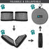 PetAmi Collapsible Dog Food Water Bowls - 2 Travel Bowls Kit, Portable No Spill, Foldable Lightweight BPA Free Leakproof