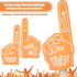 5 Pack 18 Inch 1 Giant Foam Finger We're Number DIY Hand Cheerleading Foam Fingers for Sports Cheer School Spirit Craft