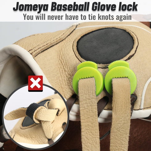 Glove Locks, 8 Pack Baseball Glove Lace Locks, Universal Fit for Baseball and Softball Gloves