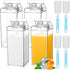 Yiyiring 4 Pack 64 oz Large Milk Carton Water Bottle with Cleaning Brush