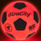 GlowCity Glow in The Dark Soccer Ball, Light Up Indoor/Outdoor Soccer Ball with 2 LED Lights, Pre-Installed Batteries
