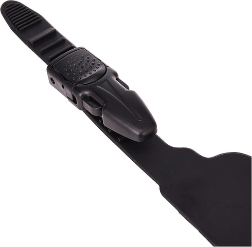 Scuba Choice Universal Diving Fin Straps, Adjustable Silicone & Neoprene, Pair, Black