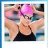 Sporti Silicone Swim Cap for Women and Men, Vibrant Lightweight Non-Slip Swimming Cap
