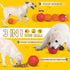 Dog Balls Treat Dispensing Toys for Large Breed, Nearly Indestructible Squeaky Chew Toys, Tough Natural Rubber Puzzle