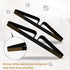 Freestanding Pet Gate Metal Support Feet, Triangle Set of 2 for Extra Wide Foldable Dog Gate, Black