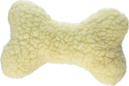 Boss Pet Products 08807 Digger's Fleece Plush Characters Dog Toy, Cuddly Bone Shape with Squeaker